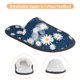 thumbnail image 3 of Balery Daisies Flowers Pantuflas de Casa de Felpa Silenciosas con Diseño Estampado, Zapatillas Cómodas Antideslizantes de Algodón para Interior-Medium, 3 of 8