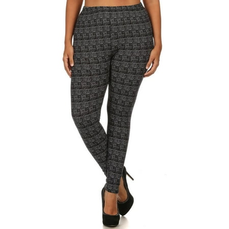 Womens Plus Size Graphite Leggings (One Plus)