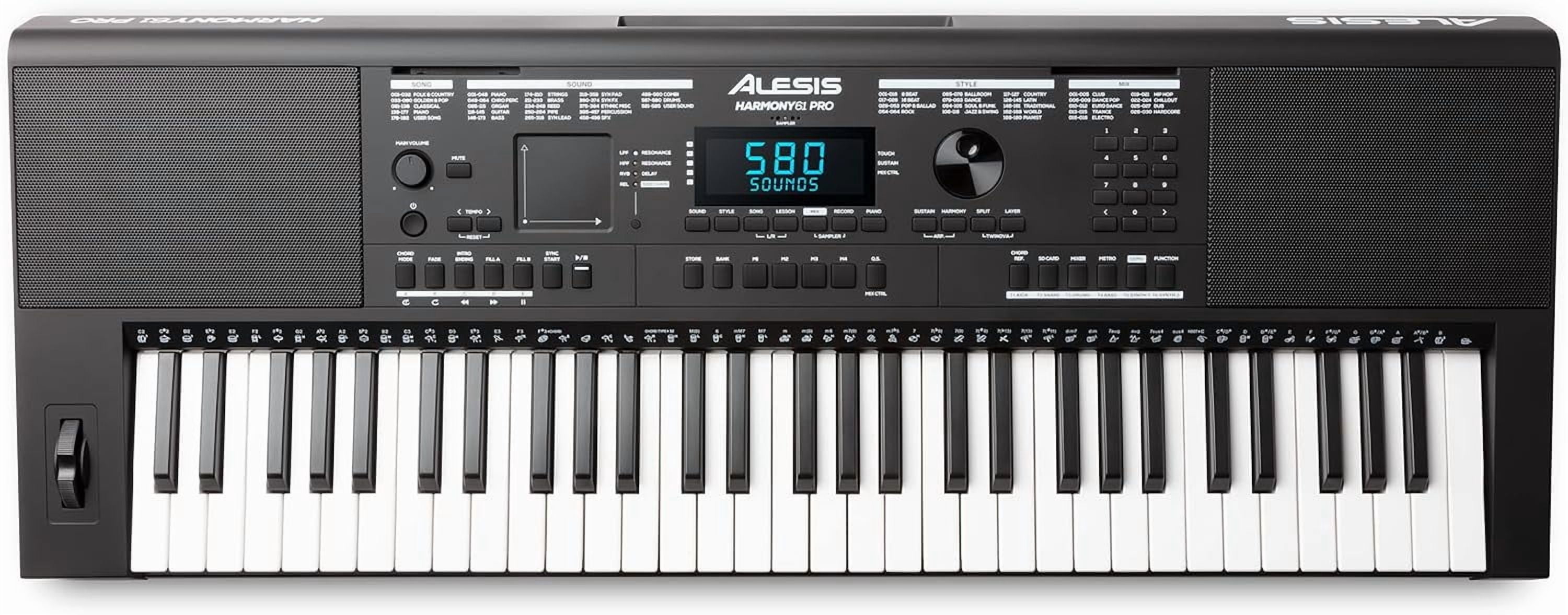 Alesis Harmony 61 Pro Portable Keyboard, 61 Touch-Sensitive Keys