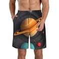 thumbnail image 1 of Fotbe Solar System Paper Art Trajes de Baño Estampados para Hombre, Shorts de Verano de Secado Rápido, Ropa de Playa, Bañadores-3X-Large, 1 of 6