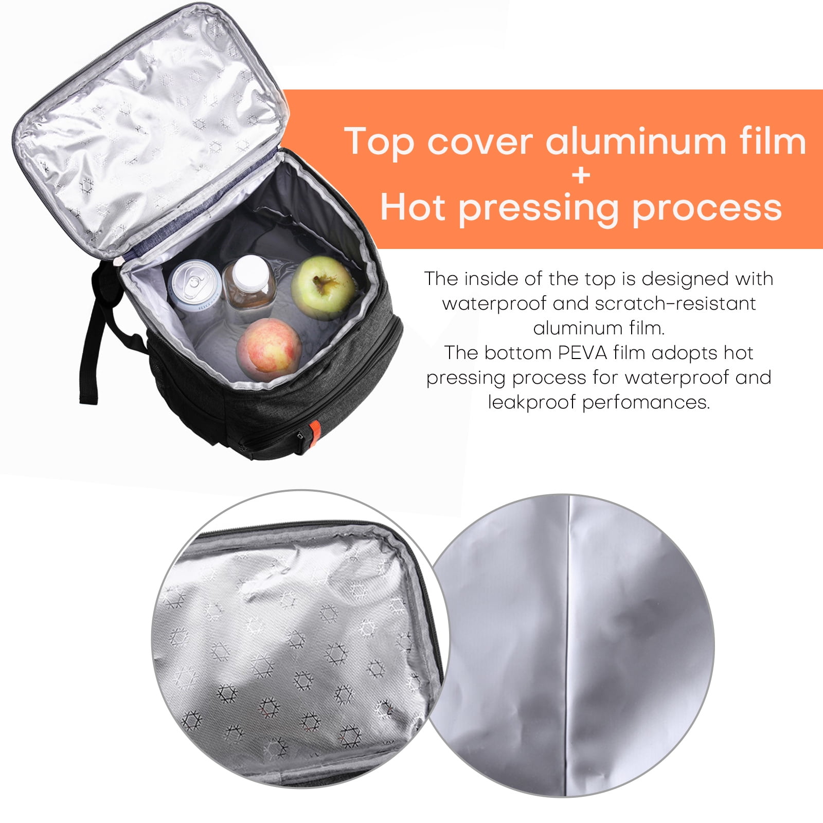 Travel or office food refrigerated bag Waterproof Oxford Portable