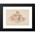 thumbnail image 2 of Edward Francis Burney 18x13 Black Modern Framed Museum Art Print Titled - Mother and Children Seated on Cloud, 2 of 5