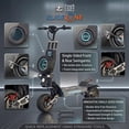 thumbnail image 3 of 5600W Off-Road Electric Scooter, 56 MPH 62 Miles Range, 60V 30AH Dual Fast Charge, Dual Oil Disc Brakes, LED Lights, Spare Tire, Adult E-Scooter, 3 of 13