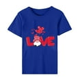 thumbnail image 5 of ICHUANYI Women's T-shirt Valentine's Day Tee Shirts Short Sleeve Crew Neck Tops Cloth New Trending, 5 of 5