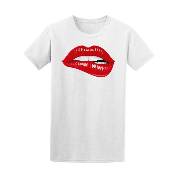 Colorful Woman Red Lips Tee Men's -Image by Shutterstock