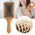 thumbnail image 4 of Peine de Color de madera, cepillo de masaje profesional, peine para el cuero cabelludo, cuidado del cabello, peine de bambú saludable, 4 of 8
