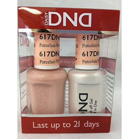 DND Nail Polish Gel & Matching Lacquer Set (617 - Porcelain)