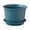 Blue, variant on Clearance! Flower Pots under$5 Indoor Thicken Planter with Hole and Tray for All House Plants Reliable Plastic Ripple Pattern Flowerpot for Home Garden