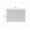thumbnail image 3 of Universal Porcelain Magnetic Dry Erase Board, 72" x 48", Aluminum Frame, 3 of 9