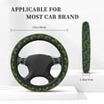 thumbnail image 5 of Goofa Jungle Leopard Yellow Pattern Elastic Stretch Steering Wheel Cover,Universal 15 inch, Microfiber Breathable Ice Silk, Anti-Slip, Odorless, Easy Carry, 5 of 8