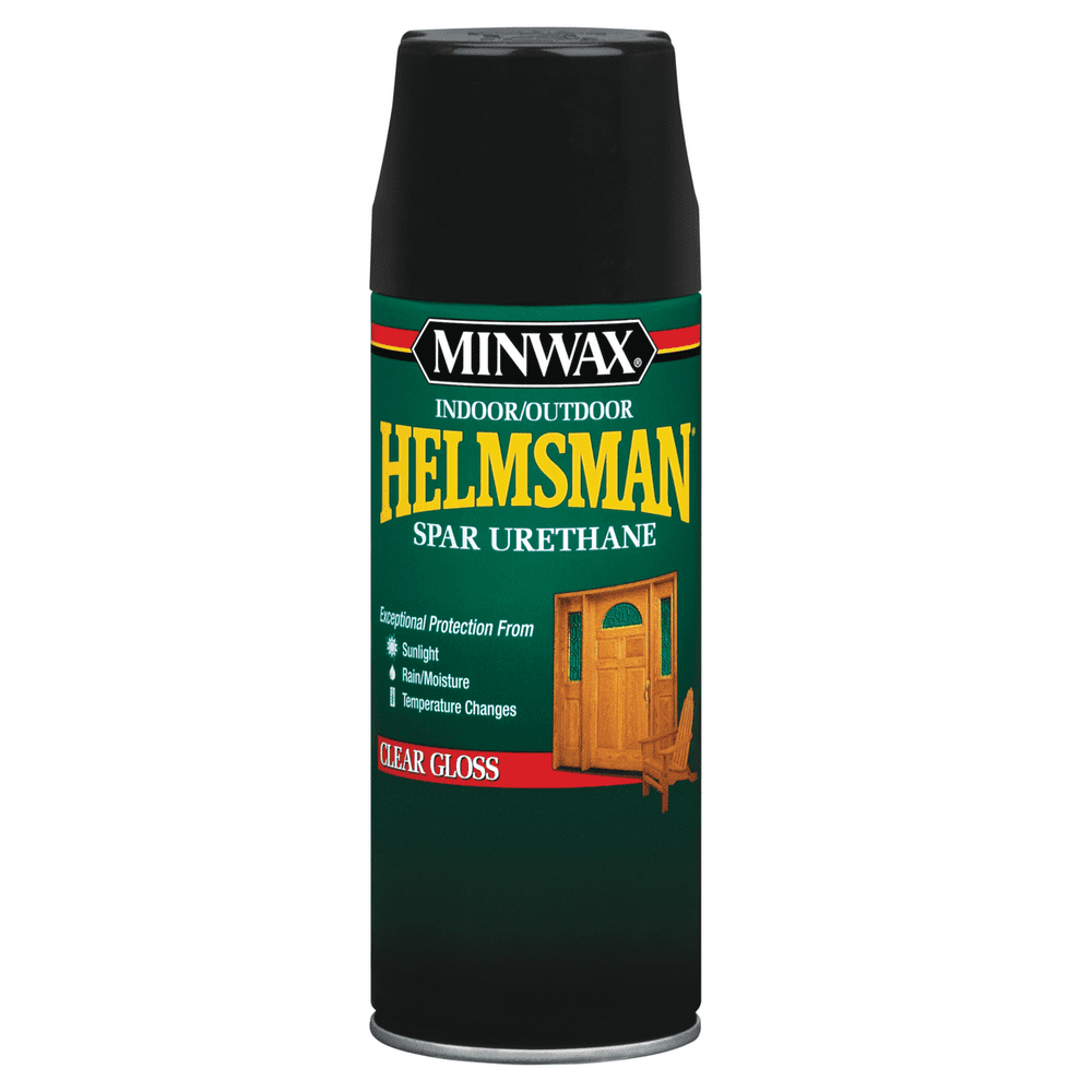Minwax Indoor/Outdoor Helmsman Spar Urethane Aerosol, Gloss, Clear, 11.