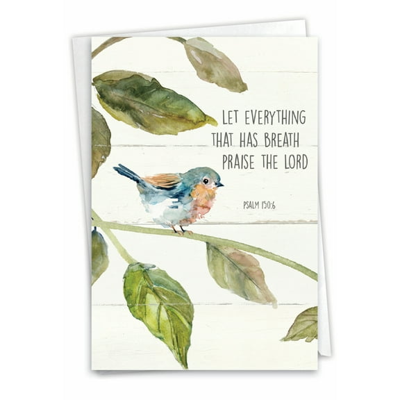 1 Congratulations Card with Envelope - Scripture Birds Congrats C7108ICGG