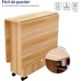 thumbnail image 3 of Mesa Comedor Plegable Bluelander De Madera, 3 of 5