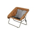 thumbnail image 5 of Ozark Trail Padded Foldable Camping Glamping Chair with Side Storage, Brown and Beige, Adult, 5 of 9