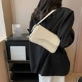 thumbnail image 6 of Yucurem Women Flap Shoulder Bag Buckle Armpit Hobo Bag Casual Shopper Bag (White) Fashion shoulder bag (White), 6 of 10