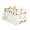 thumbnail image 5 of WeiLaiKeQi Dried Fruit Plate es Appetizer Serving Tray for Party Home Condiment clear, 5 of 9