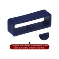 thumbnail image 4 of Unique Bargains 6pack Watch Strap Loop Fastener Rings 26mm Rubber Watch Holder Keeper Navy Blue, 4 of 6