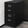 thumbnail image 4 of Scranton & Co 22" 2-Drawer Traditional Metal Filing Cabinet in Black, 4 of 6