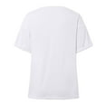 thumbnail image 5 of Womens T Shirts V Neck Short Sleeve Summer Tops Casual Basic Tees 2025 Trendy Juniors Active Shirts Womens Turtle Neck Long Sleeve Tops Athletic Wear Tops for Women Woman S Tee Shirt Spandex Long, 5 of 8