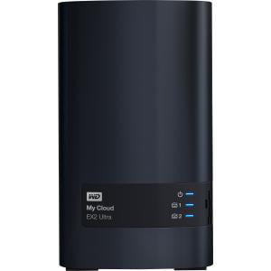 WDBVBZ0160JCH-NESN WD 16TB My Cloud EX2 Ultra Network Attached Storage - NAS - WDBVBZ0160JCH-NESN - Marvell Armada 385 385 Dual-core (2 Core) 1.30 GHz - 2 x Total Bays - 16 TB HDD - 1 GB RAM (Best Nas Backup Solution)