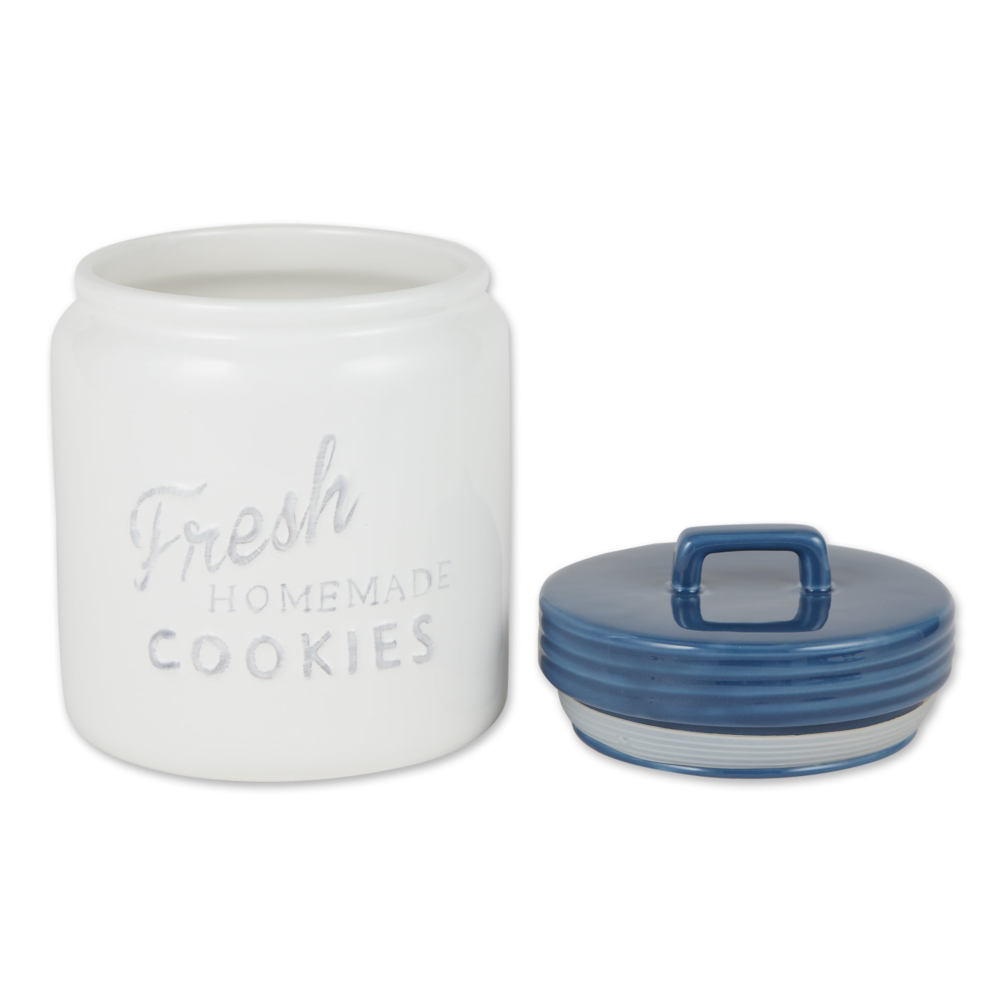 Design Imports Ceramic Cookie Jar Aqua