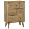thumbnail image 1 of vidaXL Commode 56x30x80 cm Bois Massif Teck, 1 of 5