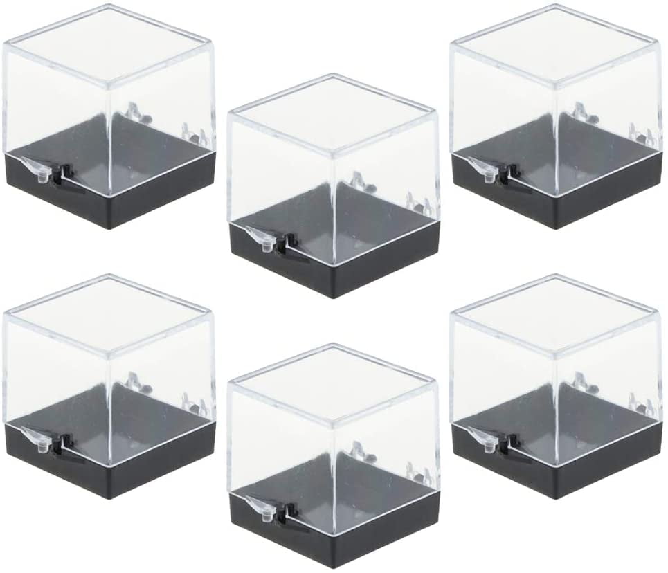 3x3x3.5cm Clear Display Box Protection Show Case for Mineral Collection 
