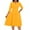 Yellow #4, variant on WULMLEO Midi Dresses for Women Plus Size A-Line Fit and Flare Dress 3/4 Sleeve V Neck Cocktail Wedding Guest Work Dress with Pockets Pink 2XL