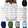 thumbnail image 3 of Hurxie Women's Solid Color Sports Casual Loose Button Lapel Hoodless Sweatshirt Top Green,L, 3 of 7