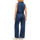thumbnail image 3 of INSPIRAR CHIC Conjunto de Top y Jeans de Mezclilla para Mujeres, 2 Piezas, Talla L, Azul Oscuro, 3 of 5