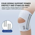 thumbnail image 3 of ZKnee Braces for Women Men Knee Braces for Knee Pain, Light Patella Brace with Side Stabilizers for Meniscus Tear, Adjustable Compression Sleeve Patellar Tendon Support Strap,Pack of 1(White,X-Large), 3 of 8