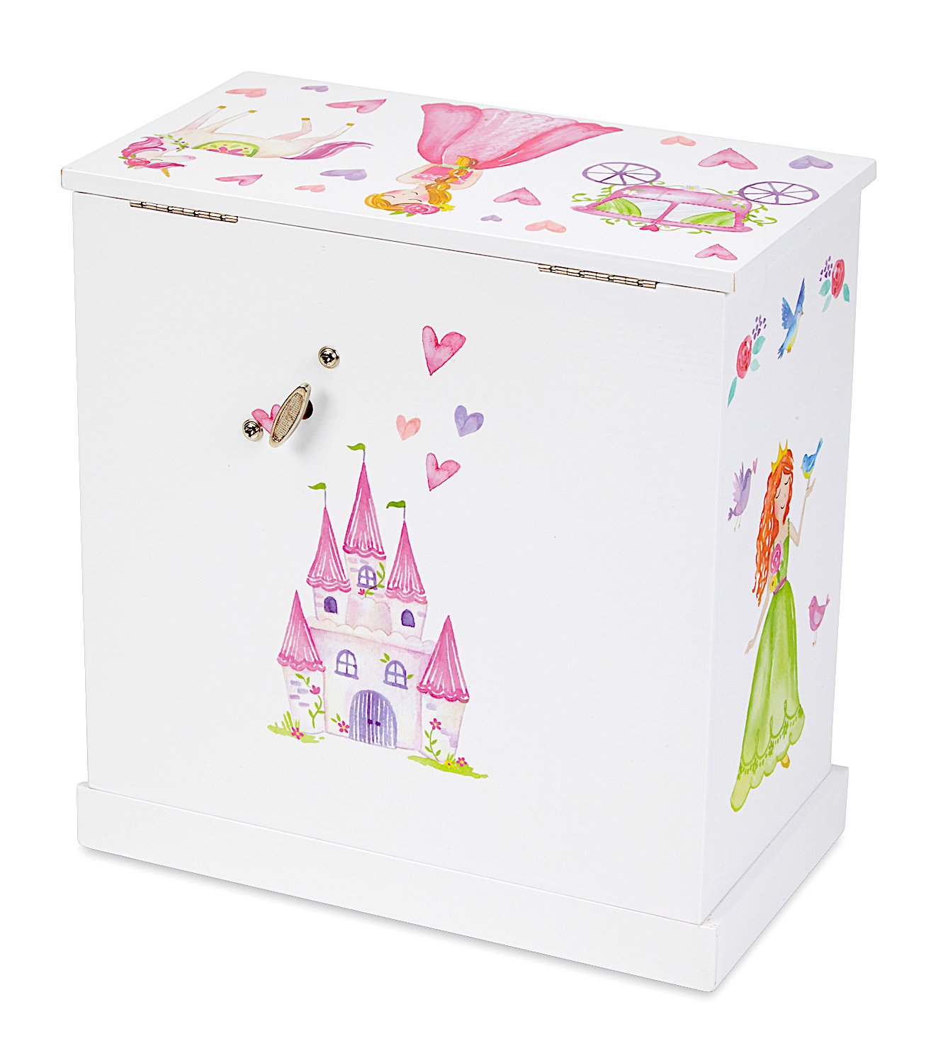 Unicorn Musical Jewelry Box with Pullout Drawers, Fairy Princess and Castle  Design, Dance of the Sugar Plum Fairy Tune