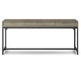 thumbnail image 4 of SIMPLIHOME Banting SOLID WOOD and Metal Modern Industrial 72 inch Wide Home Office Desk, Writing Table, Workstation, Study Table Furniture in Distressed Grey with 2 Drawerss, 4 of 5