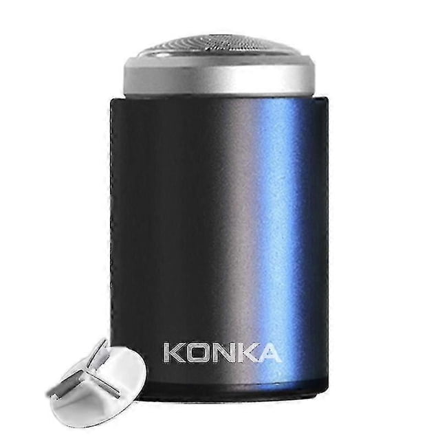 2025 KONKA Mini Portable Razor Outdoor Waterproof Men Razor Black+1 Knife Head