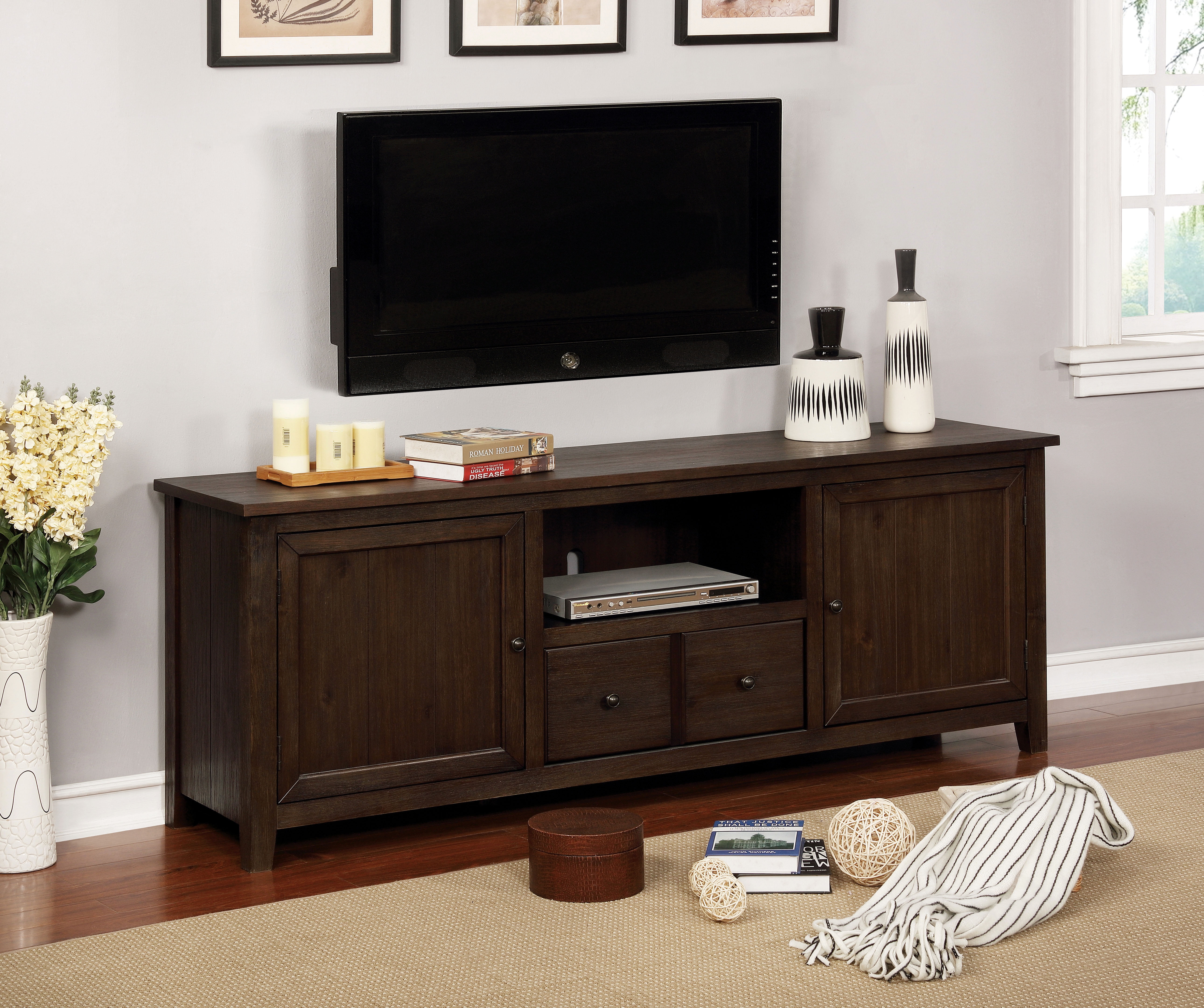 Furniture of America Burke 72Inch TV Stand