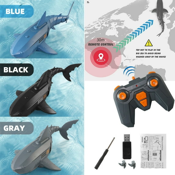 2.4G RC Shark Fish Remote Control Mini Radio Electric Shark Fish Toy