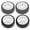White, variant on NFTIGB 4PCS RC Car Tires Universal Fit for TAMIYA TT01 TT02 XV01 XV02 HSP 94123 94122 1/10 Scale Remote Control Cars Black - Replacement Parts