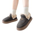 thumbnail image 2 of Pantuflas Mullidas para Casa Peludas Mujer Espalda Cerrada Cálidas Y Cómodas Con Forro Piel Sintética Interiores Exteriores, 2 of 8