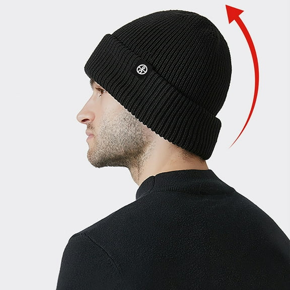 Wancir Knit Beanie Winter Hat, Thermal Thick Polar Fleece Snow Skull Cap for Men and Women