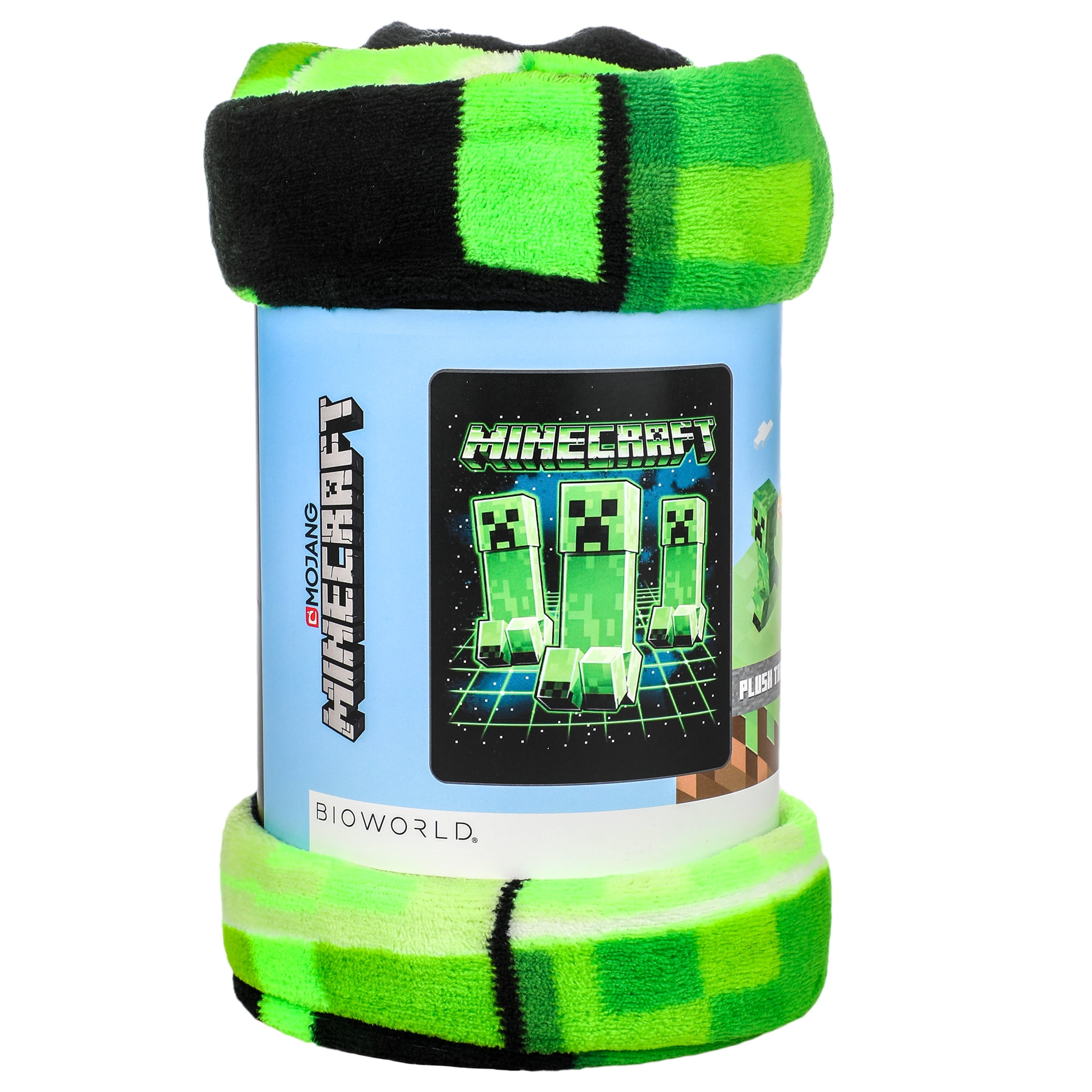 Digital Print Minecraft Creepers Throw Blanket : Target