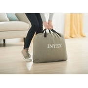 Intex 18 Queen Comfort Plush Raised Air Mattress Bed with Built-in Pump
