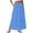 Blue, variant on Women's High Waisted Long Skirt Loose Fit A-Line Maxi Skirt with Hollow Out Patchwork Multi-layer Pleated Elegant Boho Casual Party Beach Vacation, Pink XXL