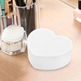 thumbnail image 6 of PTOOTP White Heart Shaped Double Layer Jewelry Box With Mirror Kids Hair Tie Cosmetic Storage Case, 6 of 8
