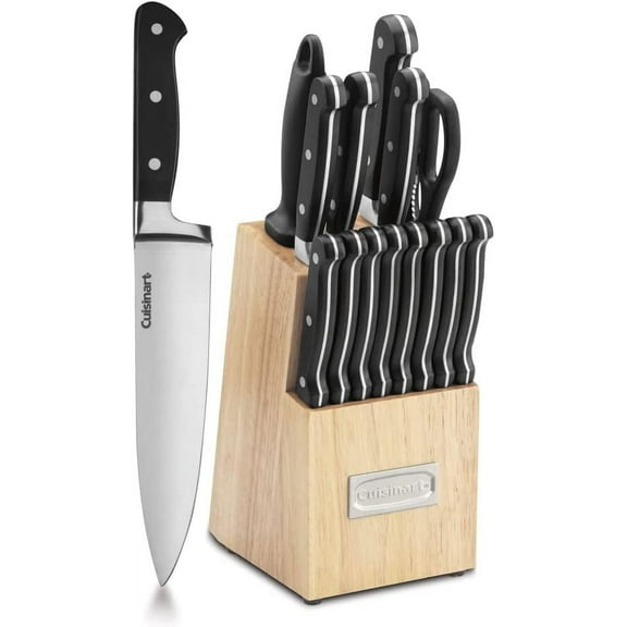 Cuisinart Nitrogen Infused with Built-In Sharpening Cutlery Block Set (15-Piece)