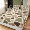 thumbnail image 3 of Manfei Minimalst Camouflage Fitted Sheet Queen, Old Fashion Camo Bedding, Khaki, 3pcs, 1 Fitted Sheet and 2 Pillowcases, 3 of 6