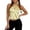 Yellow, variant on Open Back High Neck Tank Tops for Women Satin Silk Halter Mockneck Sleeveless Backless Crop Top Y2k Going Out Tops