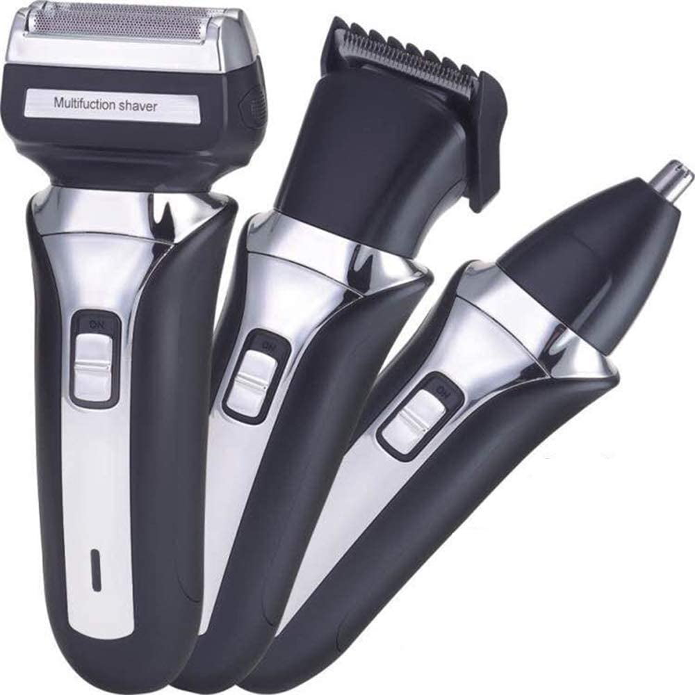 3 In 1 Electric Shavers Shavers Men Waterproof Double Battery Beard