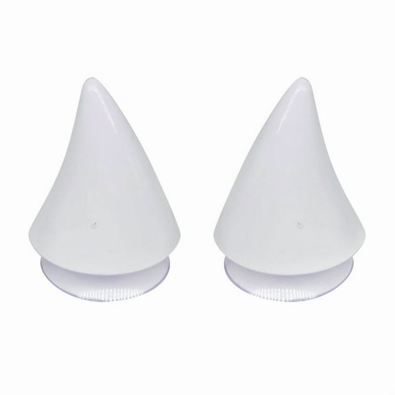 Halloween Costume Accessories, Realistic Devil Horns Headband, 3D Suction Cup Helmet Attachments for Cosplay Party Decorations, White