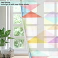 thumbnail image 4 of Yayeee Window Curtains Light Filtering 63"x52" Grommet Panel Pair Home Living Room Decor, Abstract Geometric, 4 of 7