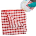 thumbnail image 2 of Cotton Tea Towels for Kitchen, Oimcto Absorbent Dish Towels for Drying Dishes, High-Quality Cotton, Instant Water Absorption, Lint-Free & Scratch-Free on Glass/Cookware, Strong Stitching, Red, 2 of 8